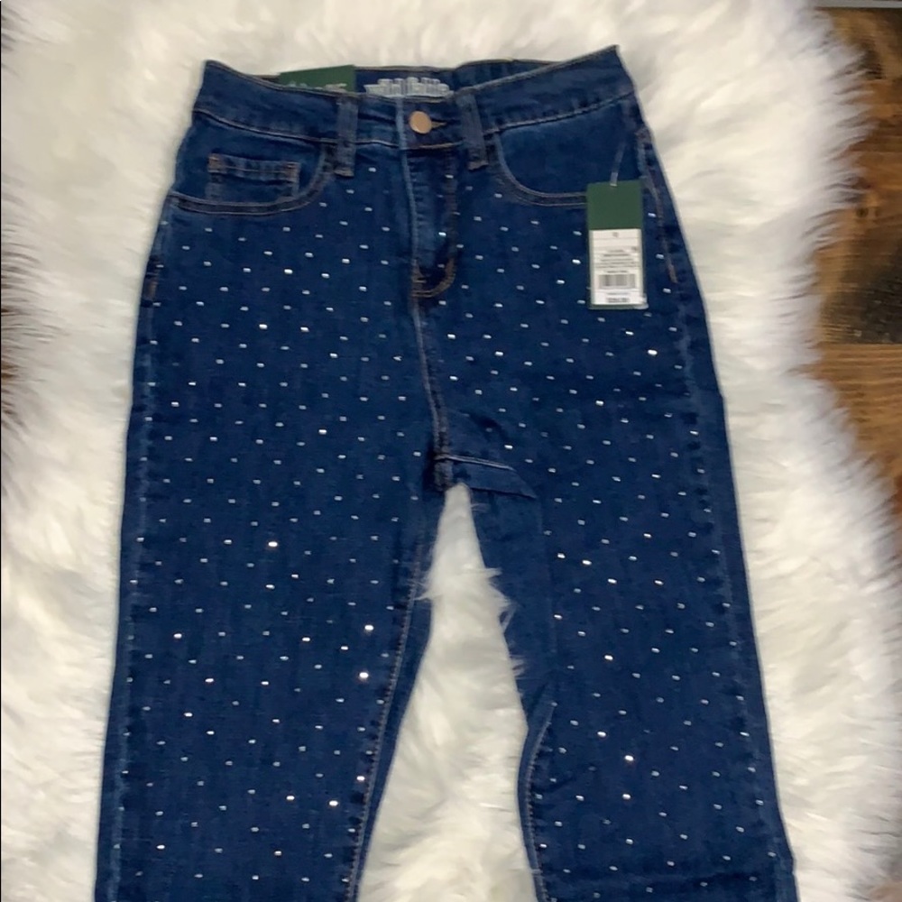 Wild Fable Womens High Rise Polka Dot Jeans Size 0